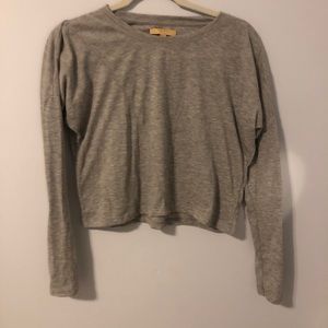 GREY ZARA TRAFALUC LONG SLEEVE SMALL